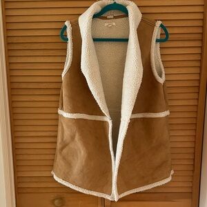 Maurices Brown Sherpa Vest